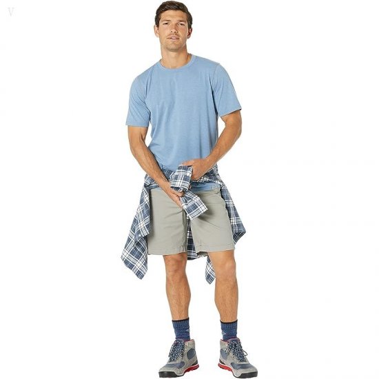 L.L.Bean Lakewashed Stretch Khaki Standard Fit Shorts Mineral Gray ID-pT1tJH1g