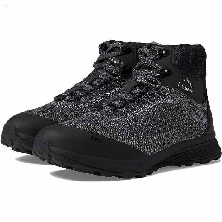 L.L.Bean Elevation Trail Boot Water Resistant Insulated Black/Gray Birch ID-Gac28vAu - Click Image to Close