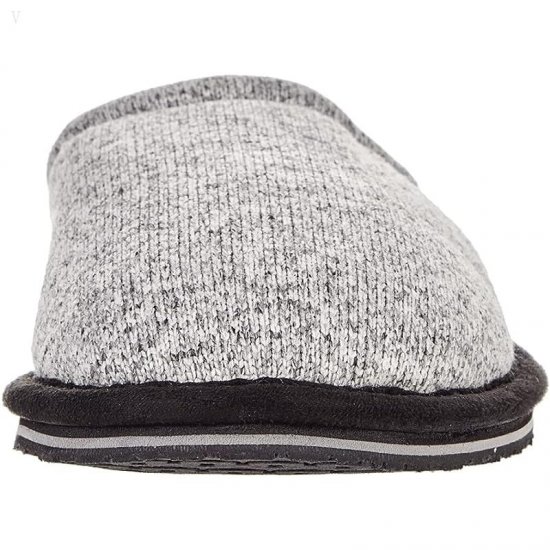 L.L.Bean Sweater Fleece Slipper Scuff Gray Heather ID-ZEYd8rOx