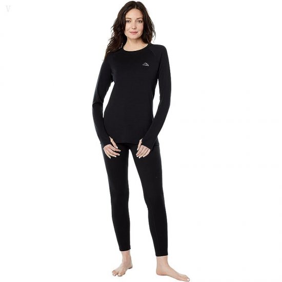 L.L.Bean Cresta Midweight 250 Pants Dark Black ID-3qby4IoR