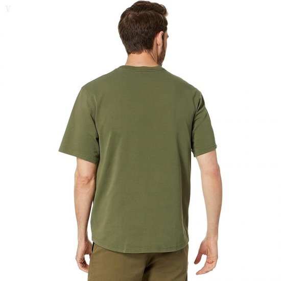 L.L.Bean BeanBuilt Cotton Pocket Tee Short Sleeve Deep Olive ID-o9DjMdeu