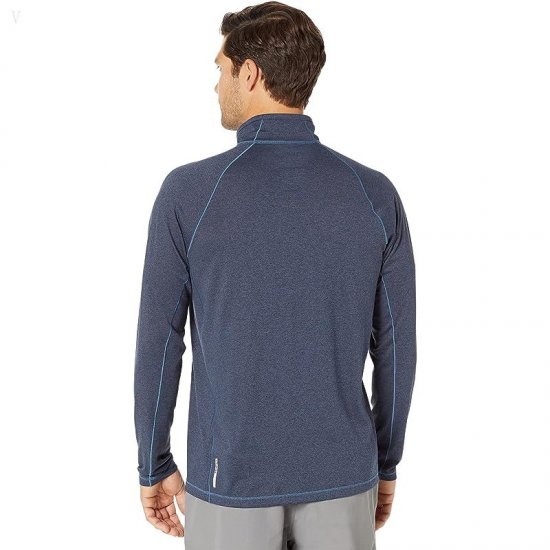 L.L.Bean Quick Dry Trail Tee 1/4 Zip Carbon Navy ID-3hCTou37