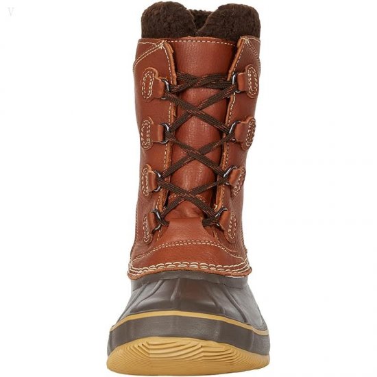 L.L.Bean Snow Boot Tumbled Leather Lace-Up Maple ID-kKLBbtvs