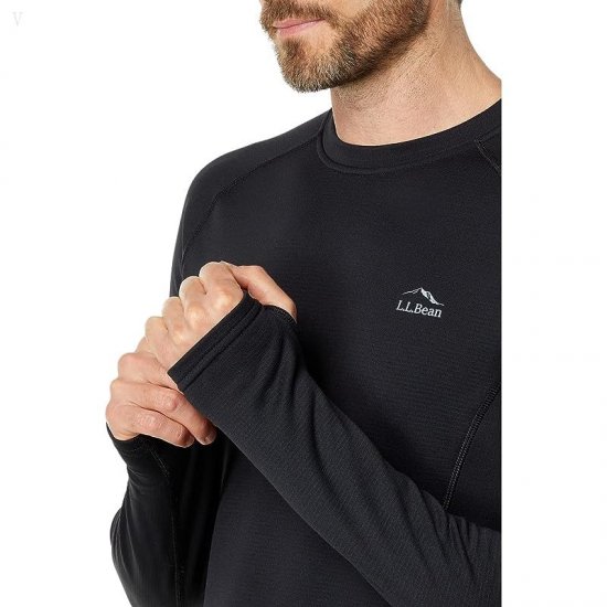L.L.Bean Heavyweight Base Layer Crew Long Sleeve Black ID-qJMmaSHO