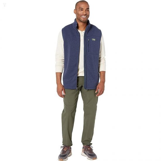 L.L.Bean Sweater Fleece Vest - Tall Bright Navy ID-forFXJe6