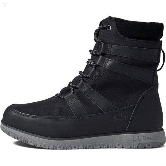 L.L.Bean Ultralight Boot Mid Water Resistant Insulated Black ID-6eS7ueRV