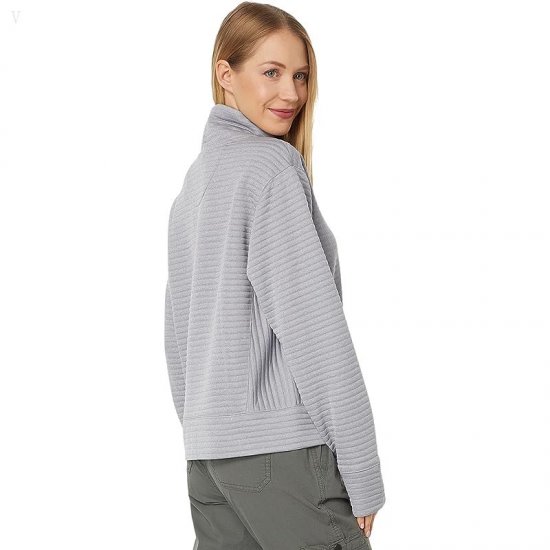 L.L.Bean Airlight Funnel Neck Pullover Quarry Gray Heather ID-PS7GSXQR