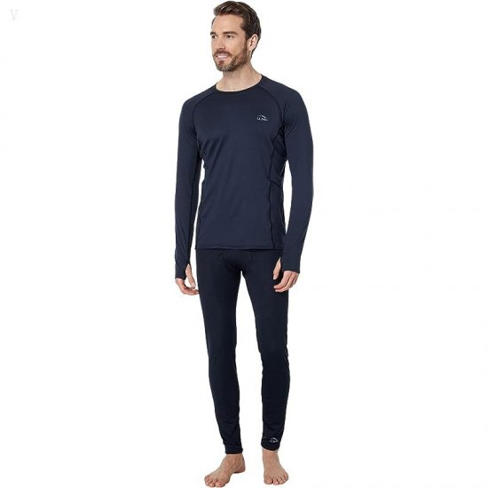 L.L.Bean Midweight Base Layer Crew Long Sleeve Black ID-AKqWuqyd