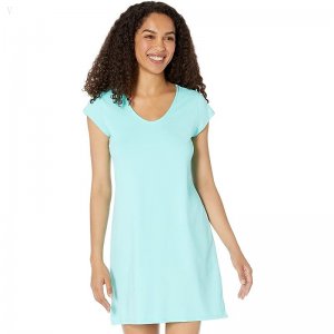 L.L.Bean Sunsmart UPF 50+ Cover-Up Dress Beach Glass ID-eW8JqFBu