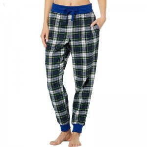 L.L.Bean Scotch Plaid Flannel Sleep Joggers Dress Gordon ID-98535Iir