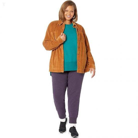 L.L.Bean Plus Size Bean\'s Cozy Split Hem Sweatshirt Warm Teal Heather ID-LHpgHzJq