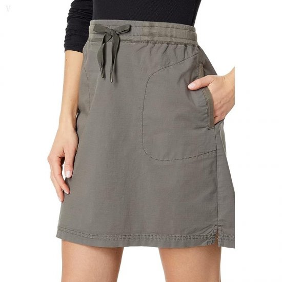 L.L.Bean Ripstop Skirt Dark Taupe ID-nVd8WWlQ