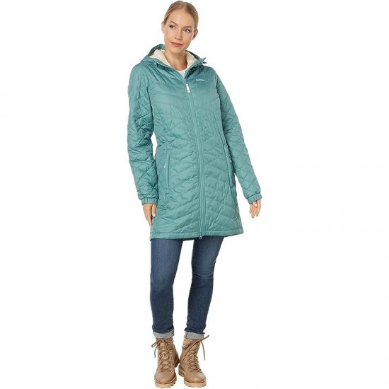 L.L.Bean Fleece Lined Primaloft Coat Mineral Blue ID-1VXL8fVa