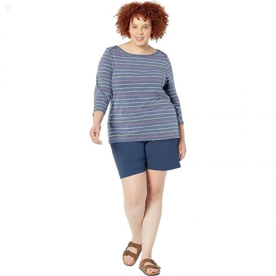 L.L.Bean Plus Size Vista Camp Shorts 7\\ Nautical Navy ID-YfSawX3c