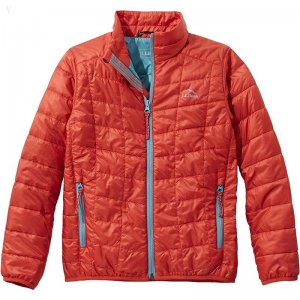 L.L.Bean PrimaLoft Packaway Jacket (Big Kids) Orange Red ID-d0wMKb52