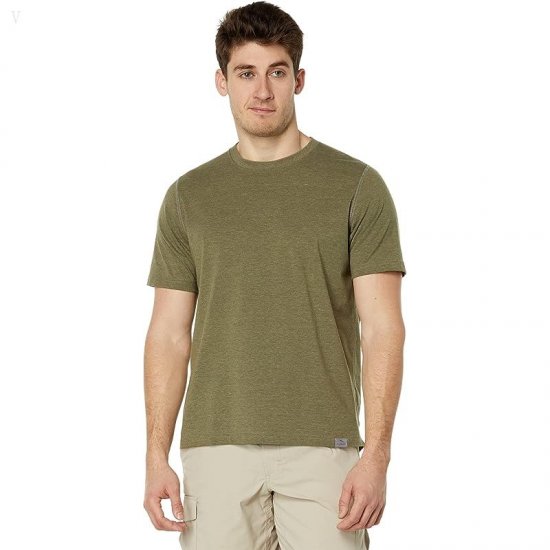 L.L.Bean Insect Shield Field Tee Short Sleeve Regular Kelp Green ID-fItjKYPW