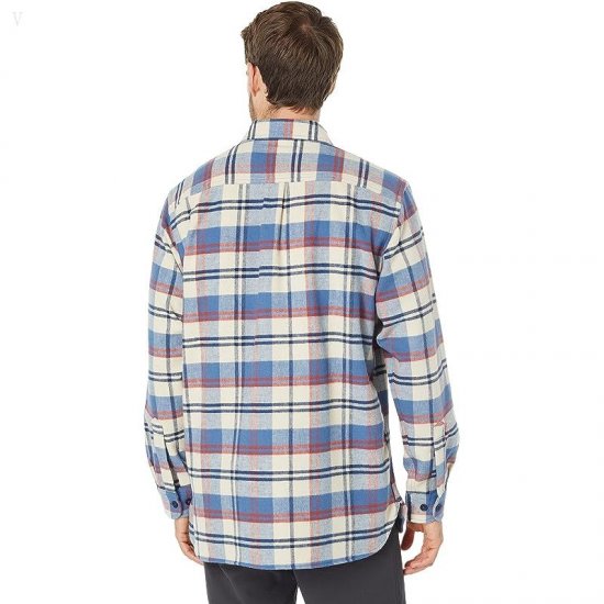 L.L.Bean Chamois Shirt Plaid Regular Bayside Blue ID-YnInqs1r
