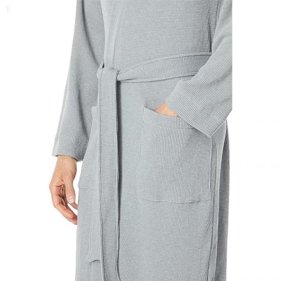 L.L.Bean Comfort Waffle Robe Regular Gray Heather ID-etPa3TcQ