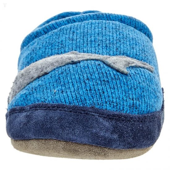 L.L.Bean Sweater Fleece Slipper Motif (Toddler/Little Kid/Big Kid) Glacier Blue Shark ID-ddIOJTqT