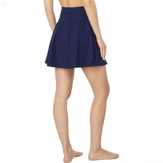 L.L.Bean Slimming Swimwear Swim Skirt Darkest Navy ID-gjPIFkOB