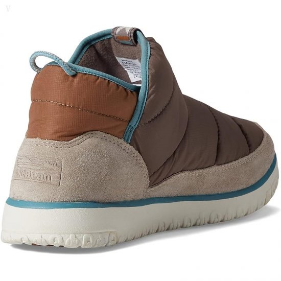 L.L.Bean Mountain Classic Quilted Bootie Gray Birch/Taupe Brown ID-ejZH4t4N