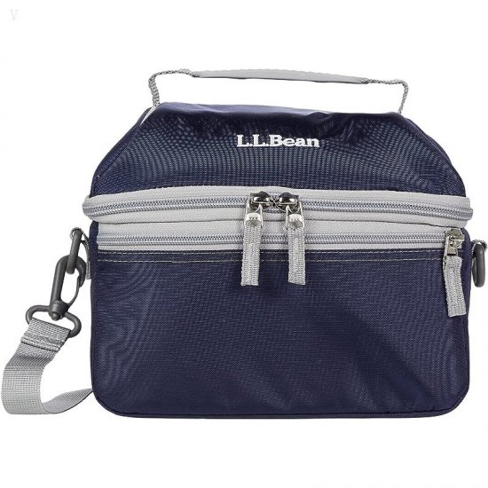 L.L.Bean Flip Top Lunch Box III Navy ID-XnVD30md