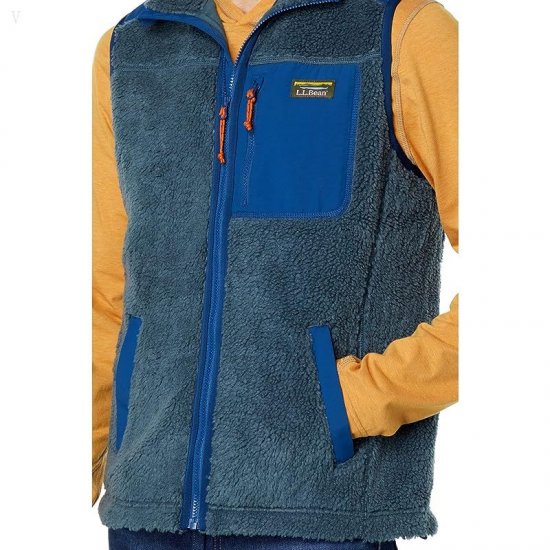 L.L.Bean Bean\'s Sherpa Vest Regular Storm Blue ID-hhsN8WGs