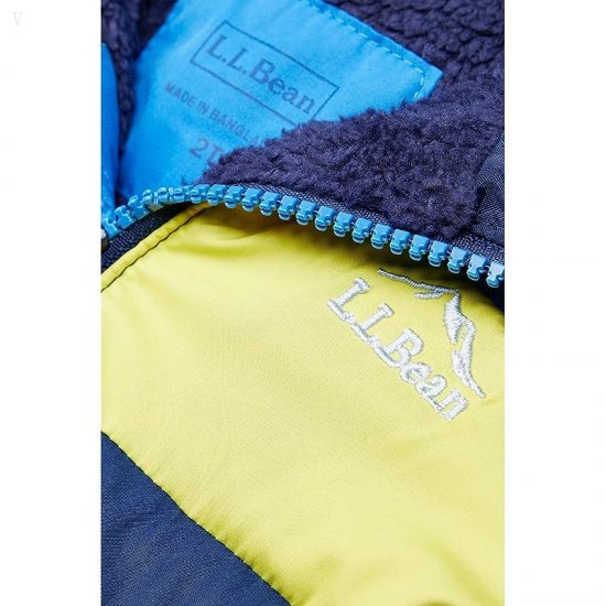 L.L.Bean Bean\'s Down Jacket Color-Block (Toddler) Yellow Citron ID-SXR9WXzb