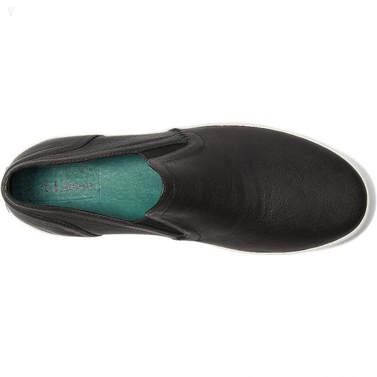 L.L.Bean Mountainville Slip-On Shoe Leather Black ID-FuxAsnGR