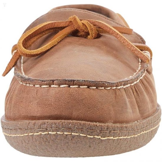 L.L.Bean Hand Sewn Slippers Flannel-Lined Acorn ID-vY7KhXtg
