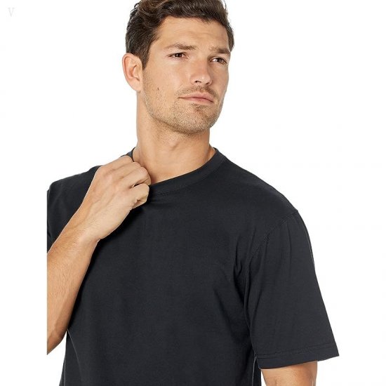 L.L.Bean Carefree Unshrinkable T-Shirt without Pocket Short Sleeve Black ID-0UfsnVgu