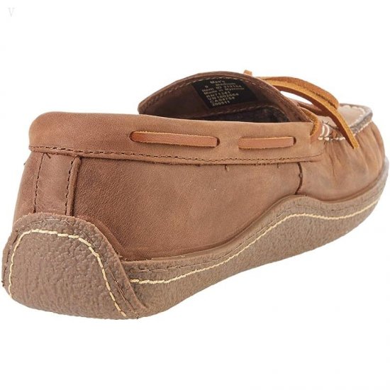 L.L.Bean Hand Sewn Slippers Flannel-Lined Acorn ID-vY7KhXtg
