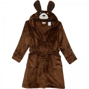 L.L.Bean Cozy Animal Robe (Little Kids) Dark Barley ID-6VXAEhpe