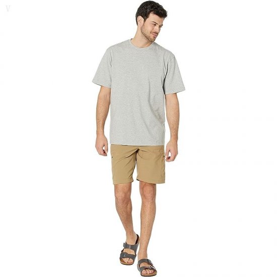 L.L.Bean Carefree Unshrinkable T-Shirt without Pocket Short Sleeve Gray Heather ID-XbKsm8ga