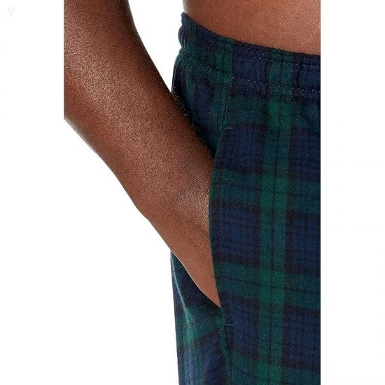 L.L.Bean Scotch Plaid Flannel Sleep Pants Tall Black Watch Tartan ID-HGbUzLBL