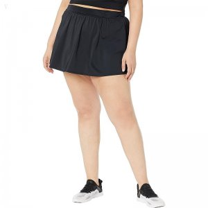 L.L.Bean Plus Size BeanSport Skirted Bottoms Black ID-HzZjYg0c