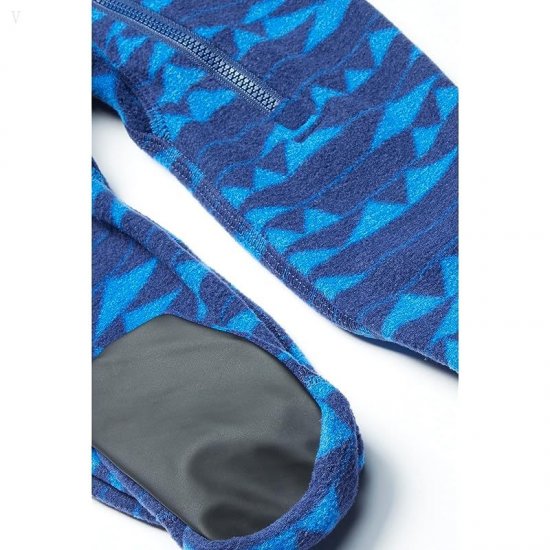 L.L.Bean Fitness Fleece Bunting (Infant) Deep Sapphire/Mountain Print ID-yFk43ElK