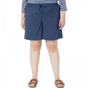 L.L.Bean Plus Size Vista Camp Shorts 7\ Nautical Navy ID-YfSawX3c