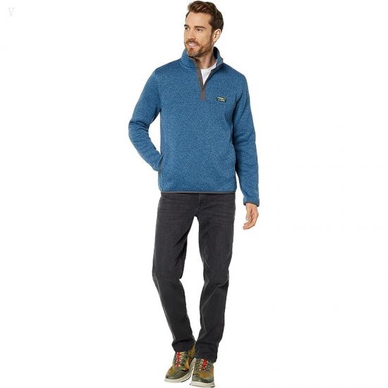 L.L.Bean Sweater Fleece Pullover Iron Blue ID-qRPKRaPj