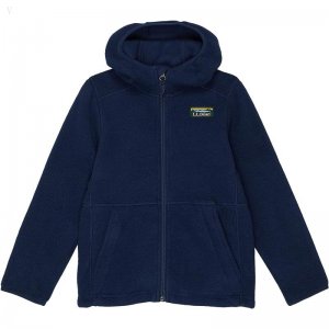 L.L.Bean Mountain Classic Fleece Hooded (Little Kids) Nautical Navy ID-ve4OeTV0