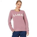 L.L.Bean 1912 Crew Neck Sweatshirt Logo Washed Orchid Collegiate Logo ID-zVPLj2CN