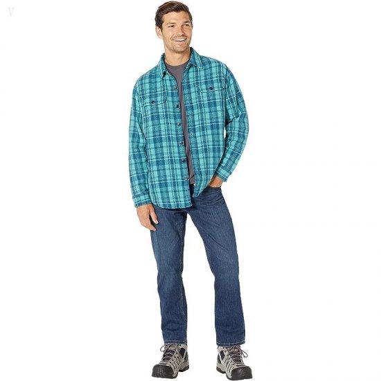 L.L.Bean The 1912 Overshirt Long Sleeve Sea Blue ID-9wgZIh8V