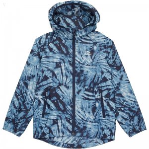 L.L.Bean Wind and Rain Jacket Print (Little Kids) Classic Navy Tie-Dye ID-ySJSY7b9