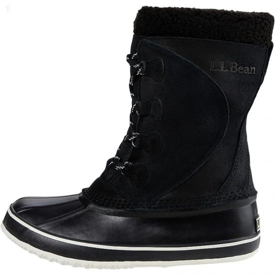 L.L.Bean Snow Boot Lace-Up Black/Sailcloth ID-7P4yUV9Y