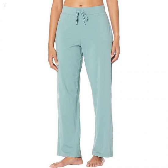 L.L.Bean Super Soft Shrink-Free Button Front Pajama Set Sea Pine ID-WM6KZaMS