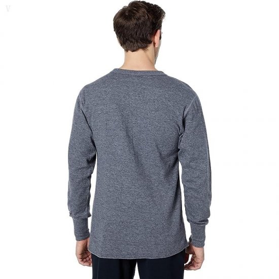 L.L.Bean Double Layer Thermal Crew Neck Charcoal Heather ID-0aab7XsB