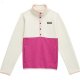 L.L.Bean Quilted Snap 1/4 Pullover (Big Kids) Cream/Sugarplum ID-dDU03fAi