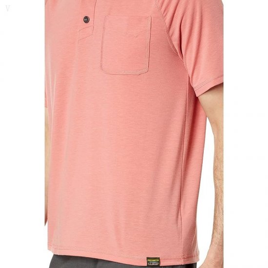 L.L.Bean Everyday SunSmart Polo Short Sleeve Mineral Red ID-98b1Dyf4