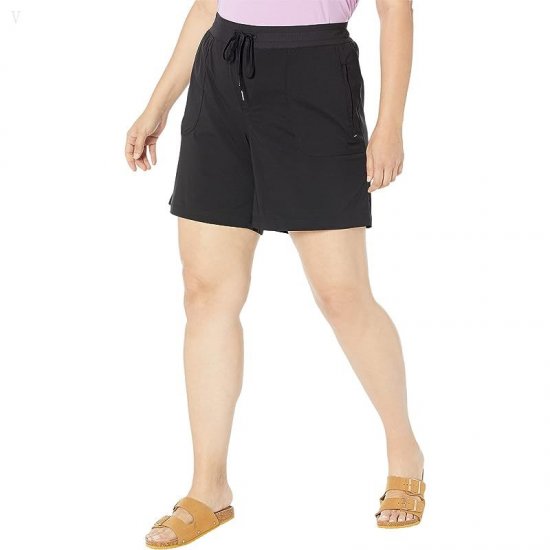L.L.Bean Plus Size Vista Camp Shorts 7\ Classic Black ID-hEK7Q40J