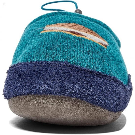 L.L.Bean Sweater Fleece Slipper Motif (Toddler/Little Kid/Big Kid) Teal Blue S\'Mores ID-tfaTaVNA